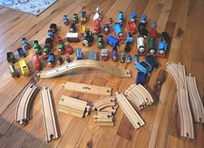 Melissa  Doug, Thomas The Train Wooden Tracks Metal  Plastic Trains Huge Lot