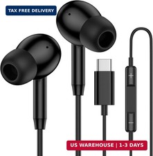 USB C Samsung Earbuds Wired Ear Buds for Samsung Galaxy A16 A17 A36 5G A26 S25 E