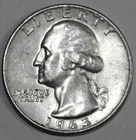 1963-D Washington Quarter - Extra Fine/AU - #1898EA