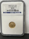 2008 $5 Gold 1/10 oz American Eagle. Certified By NGC As MS69 Early Releases