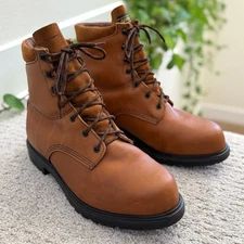 VTG Red Wing Leather Gore Tex Work Boots Brown Lace Up MEN 13 1211 DISCONTINUED