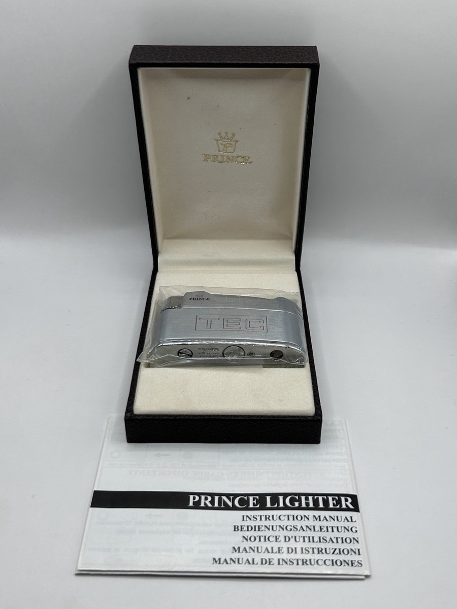 Vintage Prince Micro 88e Flip Top Lighter w/ Box & Papers