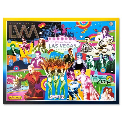 Peter Max Las Vegas Handsigniertes Poster, LOA