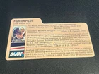 gi joe lot File Card 1983 Ace Nice Clean Card