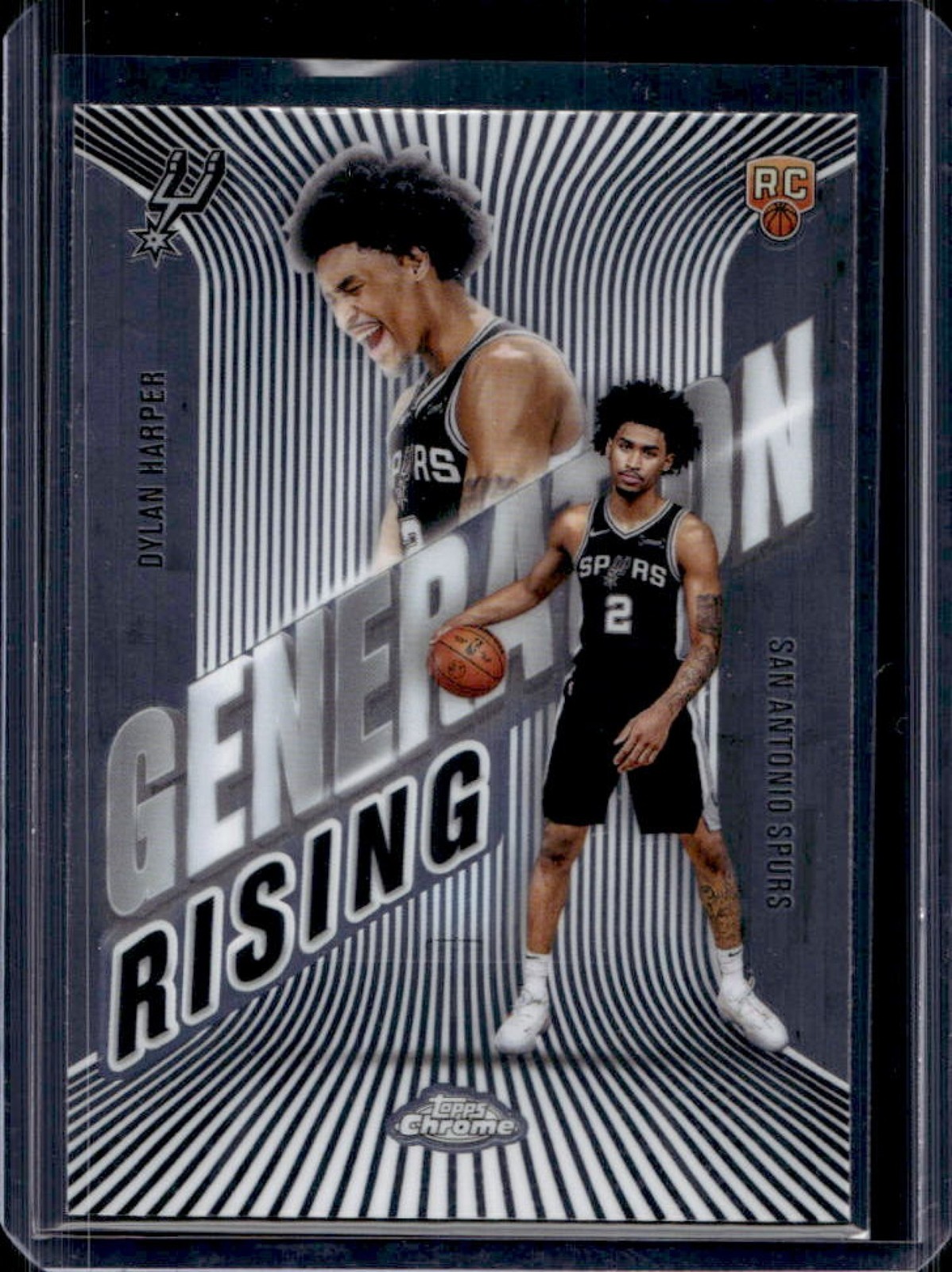 2025-26 Topps Chrome Dylan Harper Generation Rising RC Rookie #GR-2 Spurs