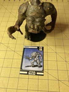 Star Wars Miniatures Huge Figure Rancor VR 26/60 Finge 33 WOTC With Card
