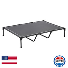 Vevor Elevated Dog Bed For Large Dogs Portable Raised Dog Cot Steel Metal Frame