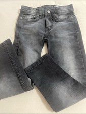 Boys Buffalo David Bitton Size 7 Black Jeans Skinny Fit. 2016