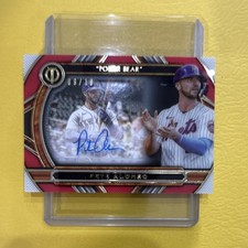 Topps Tribute 2023 Pete Alonso Tribute Nicknames Red Auto /10 TTN-PA Mets