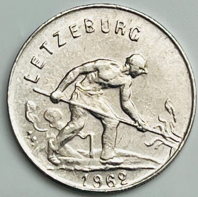 1952 Luxembourg Franc KM# 46.2 Circulated Condition