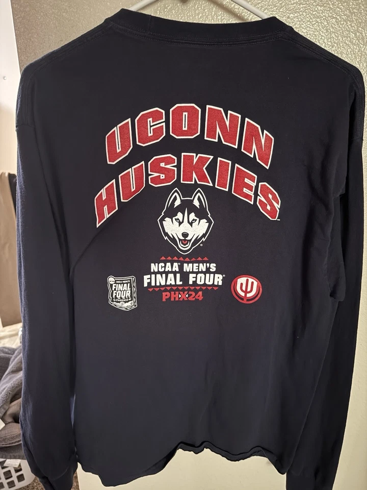 Champion Long Sleeve Shirt UConn Huskies Final 4 Size XL - Image 2 of 4