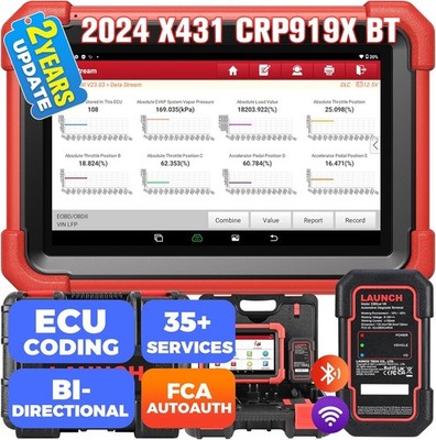 LAUNCH X431 CRP919X BT OBD2 Scanner Diagnostic CANFD DOIP EC.U Coding of CRP919X