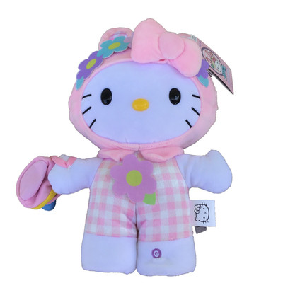 NWT 16'' Hello Kitty Easter Bunny Side Stepper Sanrio