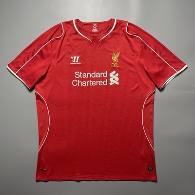 WARRIOR Liverpoolフルパッチレプリカユニフォーム ジェラード WARRIOR リバプール 14/15 ユニフォーム ホーム 半袖 ジュニア #8
