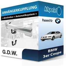 G.D.W. Anhängekupplung abnehmbar passend für BMW 3er Coupe 06.2006-jetzt neu