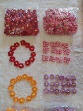 50 Handmade Crochet Mix Various Colorful Flowers Applique Embellishment Craft