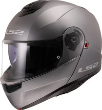 LS2 FF908 Strobe II Flip Up Flip Front Modular Motorcycle Helmet - Matt Titanium