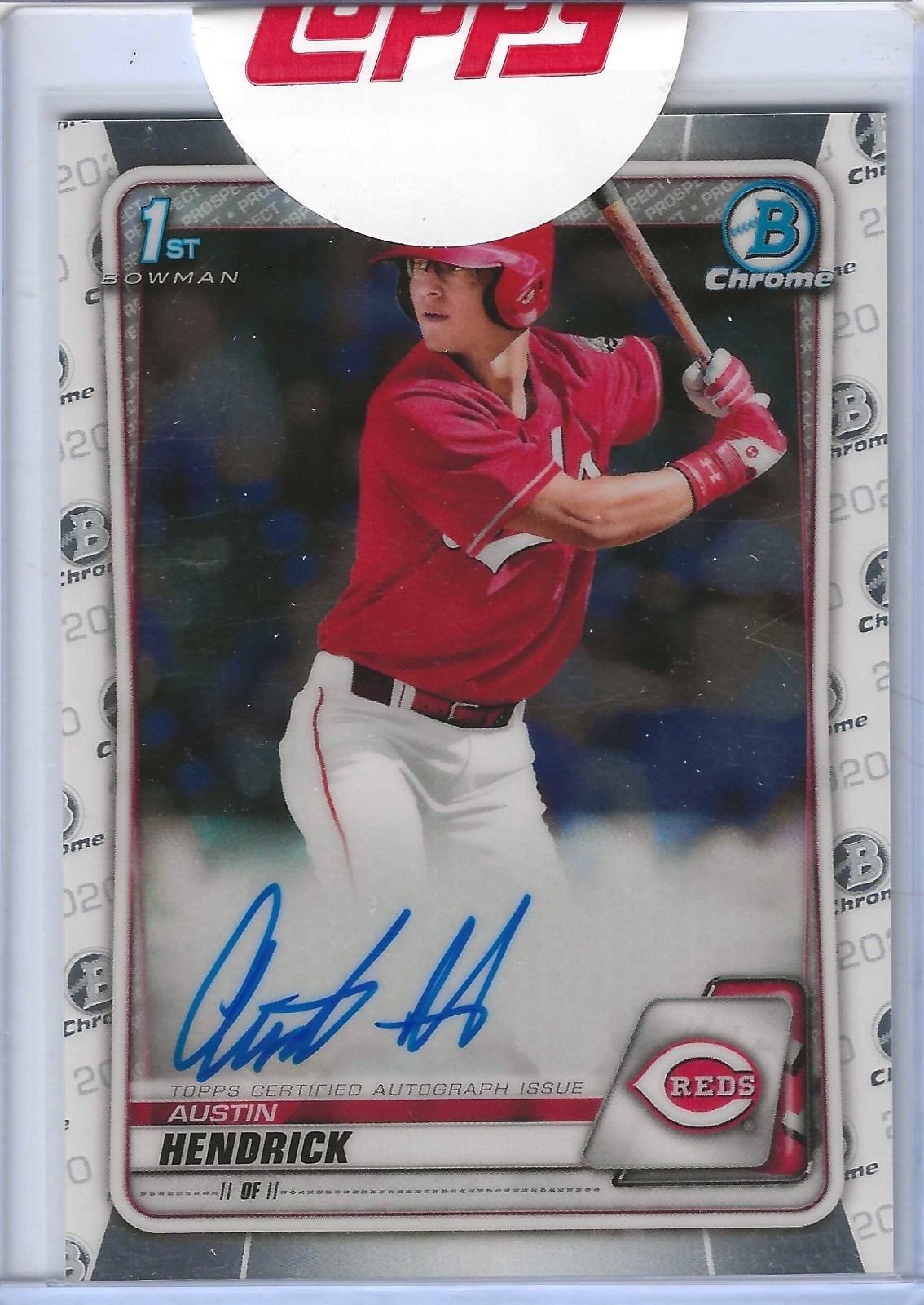 2020 Bowman Draft - Chrome Draft Picks Autographs Austin Hendrick #CDA-AH