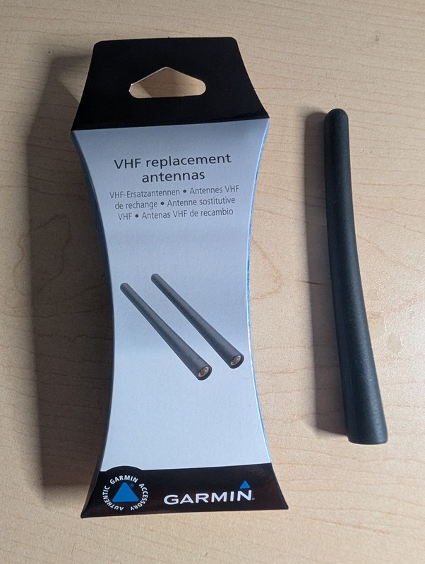 1) Garmin Standard VHF Replacement Antenna - Open Box - New, from retail 2 pack!