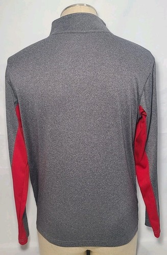 Pull Colosseum Wisconsin Badgers gris 1/2 fermeture éclair logo homme taille Medium ~ Occasion - Photo 2/8