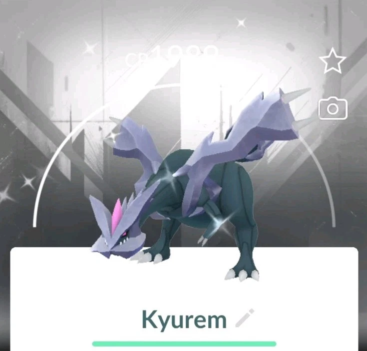 Pokèmon Go SHINY KYUREM WITH WHITE UNOVA SPECIAL BACKGROUND/UNOVA TOUR