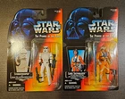 Star Wars Power of the Force Stormtrooper and Luke Skywalker Action Figures MOC