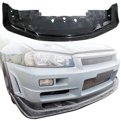 ModeloDrive FRP ASEL Front Lip w Undertray for Skyline (R34) GTR Nissan 99-04 m