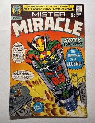 Mister Miracle #1 (1971) | 1st Oberon | Death Thaddeus Brown | Kirby DC | VF
