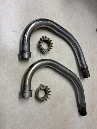 1982 HONDA CX500C EXHAUST PIPE HEADER SET W/ FLANGE
