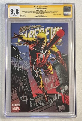 Daredevil #600 CGC SS 9.8 signed 6x COX BETHEL QUESADA DONOFRIO WOLL NM