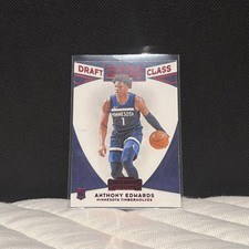 2020-21 Panini Contenders 2020 Draft Class #5 Anthony Edwards RC Red Limited