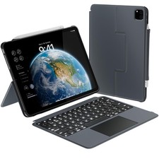 iPad Pro 13 Inch Case with Keyboard (M4, 2024), iPad Pro 13 Keyboard with Tra...