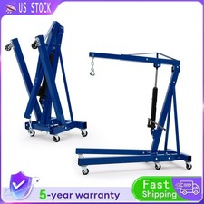 2 Ton Folding Motor Engine Hoist Hydraulic Cherry Picker Shop Crane Hoist Lift