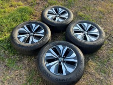 2017-2025 Volkswagen Atlas 18” Black Wheels Tires Factory OEM FACTORY 5X112