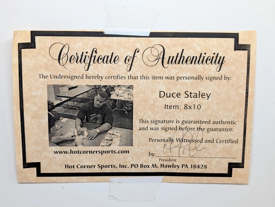 Фотография Дуче Стейли с автографом Pittsburgh Steelers в рамке из пеноматериала с сертификатом подлинности - Изображение 4 из 4