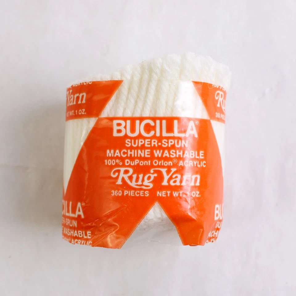 Lote De 11 Alfombra Bucilla De Colección Hilo Blanco Acrílico Super Hilado Para Artesanías Foto 2 de 4