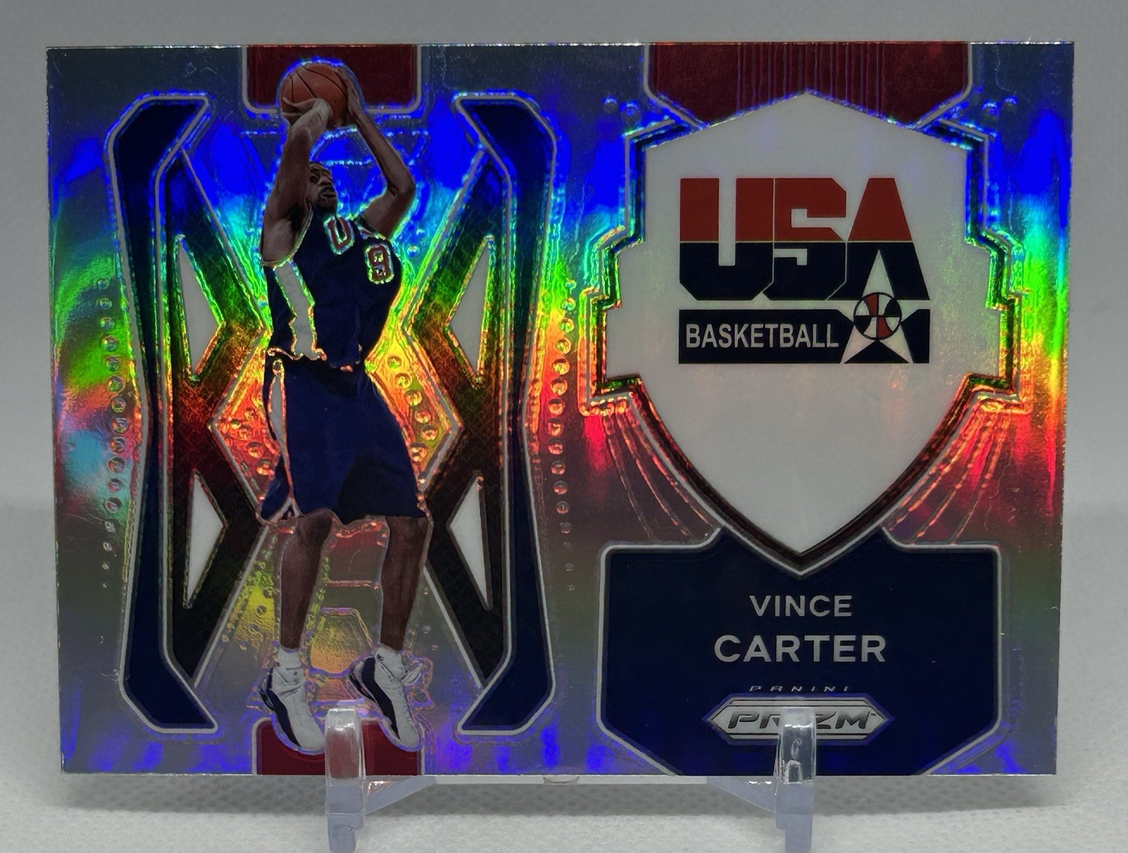 VINCE CARTER 2021 Panini Prizm USA Basketball SILVER #6 NBA Toronto Raptors HOF