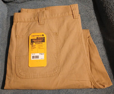New Carhartt Men's Washed Duck Utility Work Pants Loose Fit 42 X 32 BN2291-M
