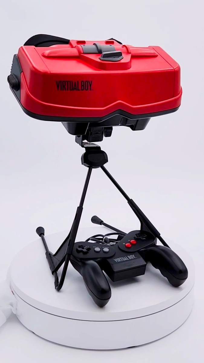 Nintendo Virtual Boy Console Japanese w/Accessories Good Condition