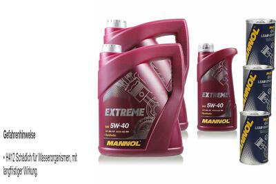 11L Motoröl MANNOL Extreme 5W-40 3x MANNOL Leak-Stop ADDITIV