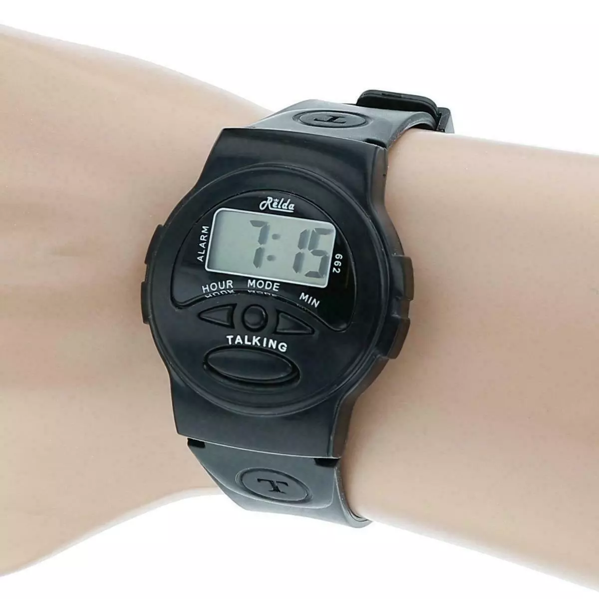 Unisex Digital English Talking Watch for Blinds Alarm Elderly Visually Impaired