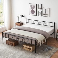 King/Queen/Twin Bed Frame Metal Platform Bed Frame with Headboard and Footboard