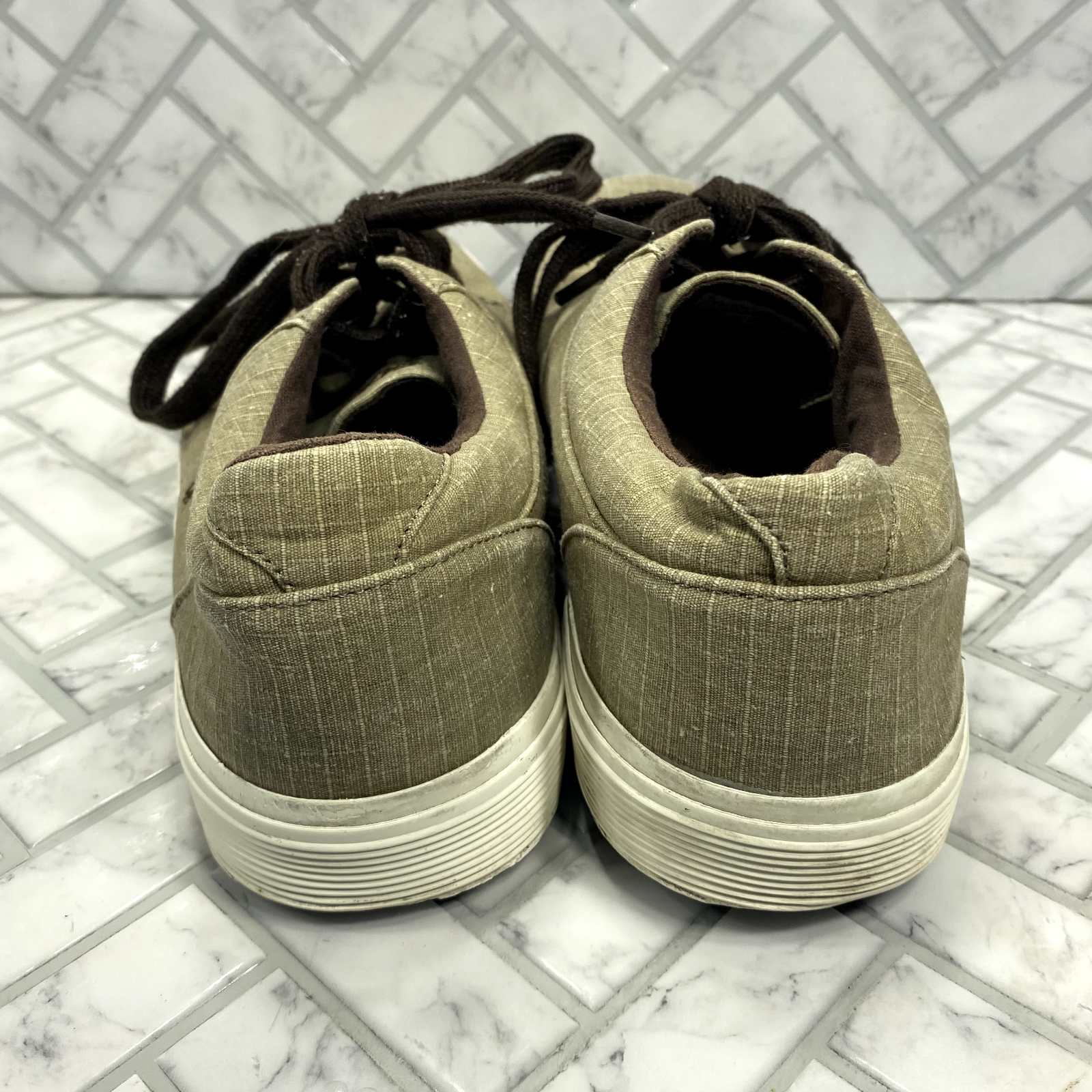 PONY Scarpe sneakers Polo Ralph Lauren uomo Felton 10D Faxon basse marroni tomaia in tela