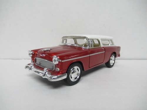 Kinsmart Red 1955 Chevy Nomad Pullback Maßstab 1:32 (b)