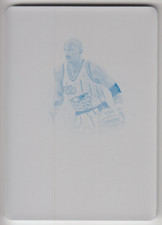 2022 Panini 2020-21 Flawless Clyde Drexler legendary Scripts Auto Cyan Plate 1/1