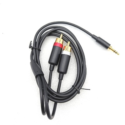 Amazon Basics Audiokabel RCA Stecker 1.2m Schwarz Verstärker Lautsprecher Gold