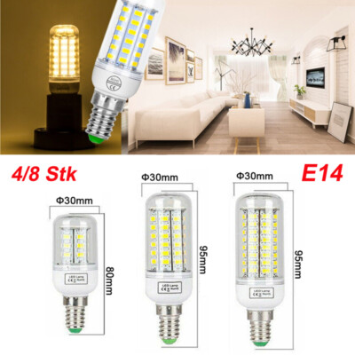 E14 LED Glühbirne Mais Licht Leuchtmittel Birne Lampe 5730 Warmweiß 15W 220V