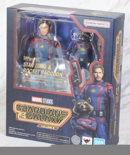 Bandai S.H. Figuarts Star-Lord y Mapacote Guardianes de la Galaxia: VOLUMEN 3