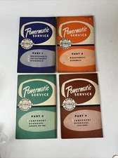 Set Of 4 1956 Powermatic Service Maintenance Parts 1,2,3 & 4  Chevrolet Book OEM