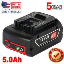 New for Bosch 18 Volt 18V 5.0Ah Li-ion Battery BAT609 BAT610G BAT618 24618-01 US